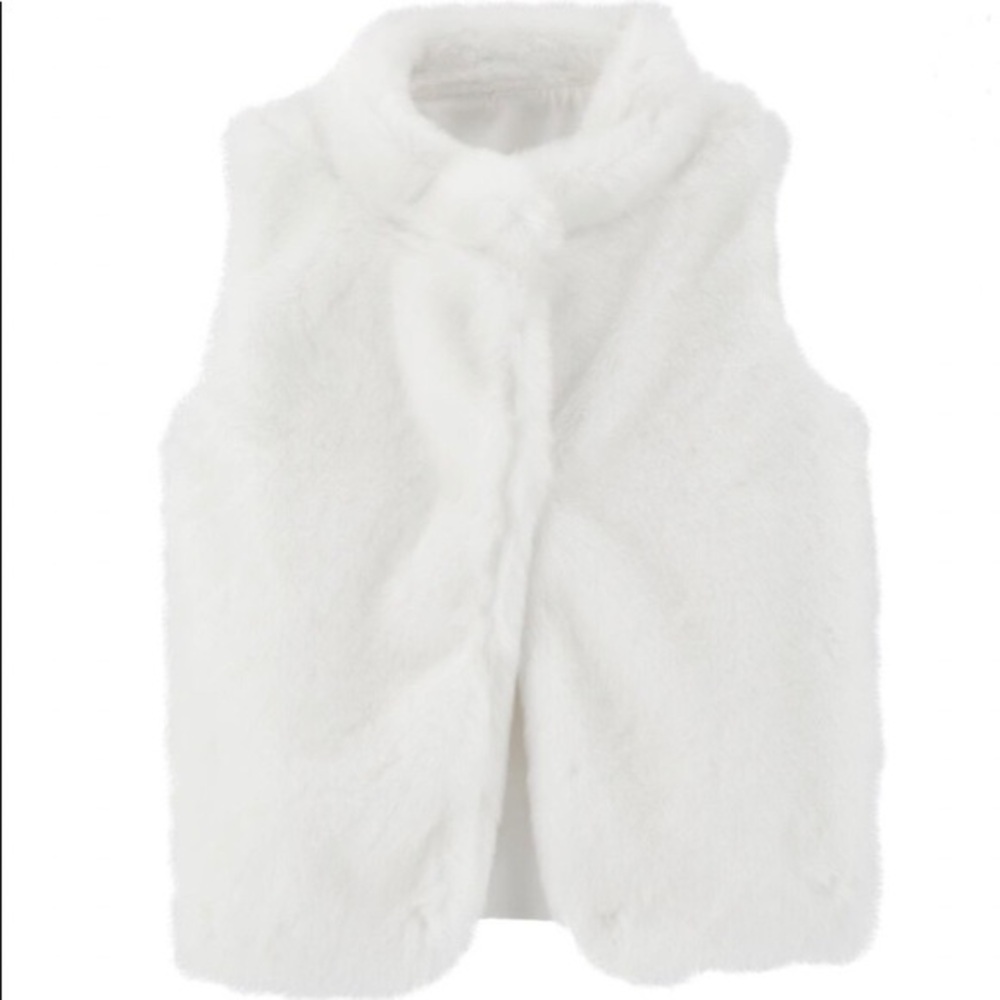 NWT Carter’s Girl Faux Fur Vest Ivory